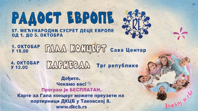 Radost Evrope od 1. oktobra